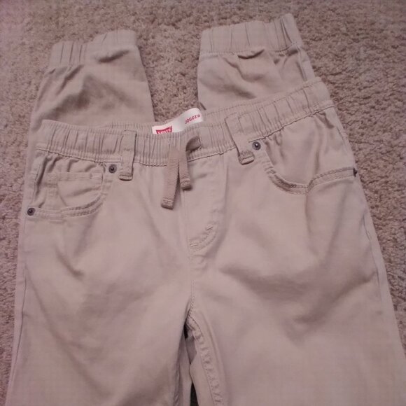 Kids Levi's Khaki Jogger Pants Sz: 10-12 - Picture 12 of 15